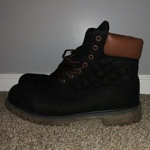 quilted timberland boots.